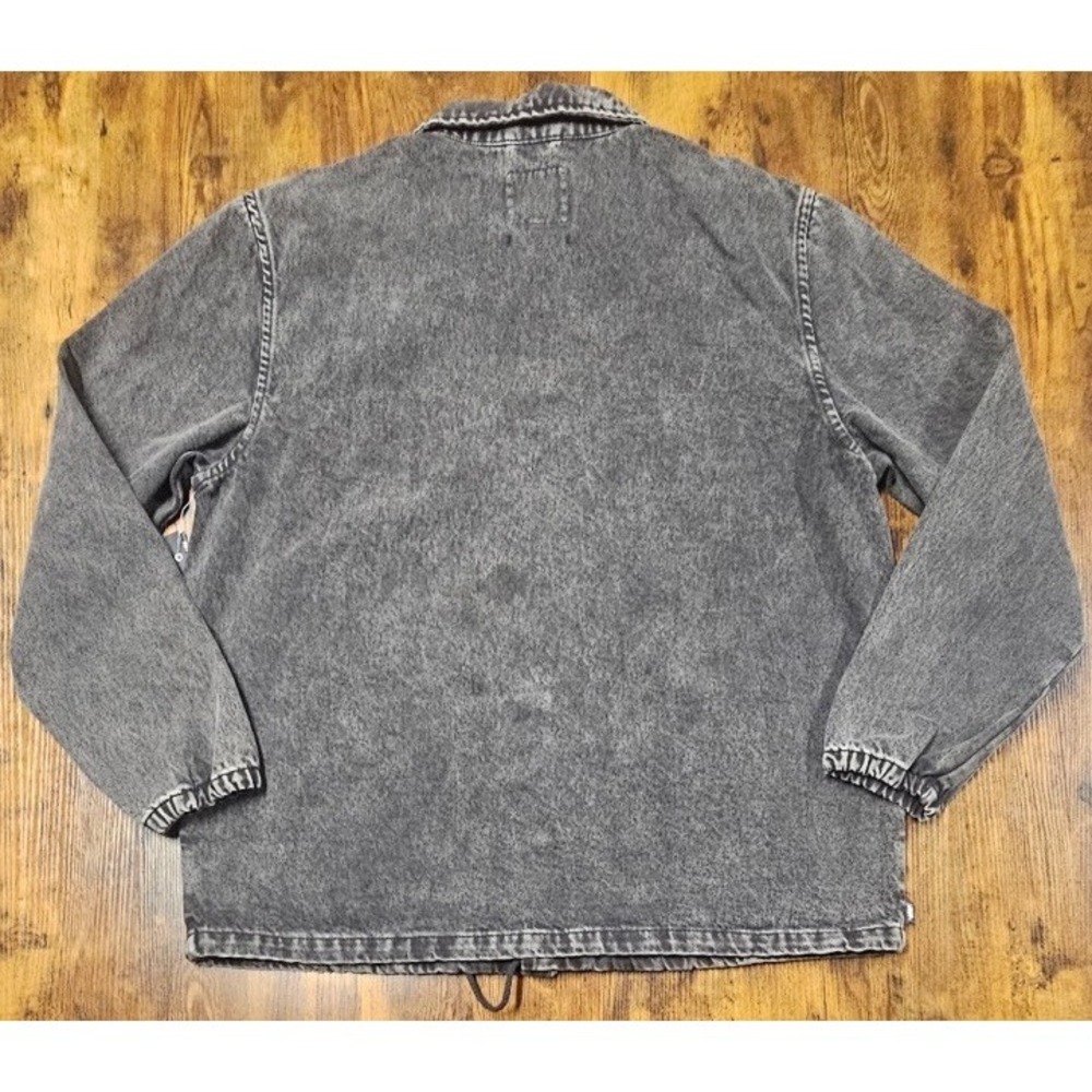 Vans Off The Wall Torrey Black Washed Denim Skate Jacket Size Extra Large NWT - Picture 8 of 8